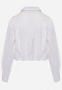 Biała Koszula z Bawełny w Stylu Balloon Oversize Arlelia