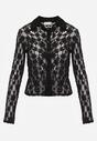 Czarna Koszula z Kwiatowej Koronki Nevieras