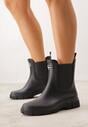 Czarne Kalosze Typu Sztyblety z Antypoślizgową Podeszwą Volenne