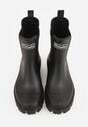 Czarne Kalosze Typu Sztyblety z Antypoślizgową Podeszwą Volenne