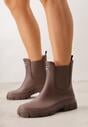 Brązowe Kalosze Typu Sztyblety z Antypoślizgową Podeszwą Volenne
