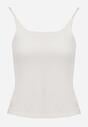 Biały Top z Wiskozy na Podwójnych Ramiączkach Indrea