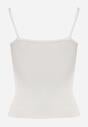 Biały Top z Wiskozy na Podwójnych Ramiączkach Indrea
