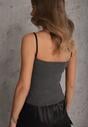 Szary Top z Wiskozy na Podwójnych Ramiączkach Indrea