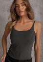 Szary Top z Wiskozy na Podwójnych Ramiączkach Indrea
