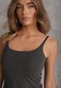 Szary Top z Wiskozy na Podwójnych Ramiączkach Indrea