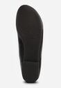 Czarne Gładkie Balerinki Basic z Zaokrąglonym Noskiem Kaleta
