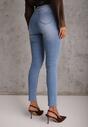Niebieskie Jeansy Skinny z Bawełną Push-Up Erilessa