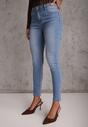 Niebieskie Jeansy Skinny z Bawełną Push-Up Erilessa