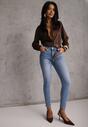 Niebieskie Jeansy Skinny z Bawełną Push-Up Erilessa