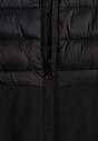 Czarna Przejściowa Kurtka z Pikowaniem i Elastycznymi Rękawami Salisia