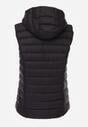 Czarna Przejściowa Kamizelka z Pikowaniem i Kapturem Neatwenna