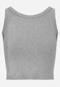 Szary Top na Ramiączkach Basic Prążkowany Zitira