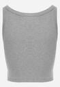 Szary Top na Ramiączkach Basic Prążkowany Zitira