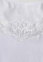 Biały Bieliźniany Top na Ramiączkach z Bawełny Zdobiony Koronką Bernelle