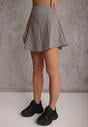 Ciemnoszare Tenisowe Spódnico-Spodenki z Elastycznego Materiału Natennia
