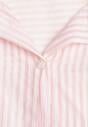 Różowa Koszula Oversize z Tencelu w Paski z Haftowanym Wzorem Tidore