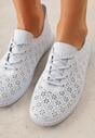 Niebieskie Ażurowe Tenisówki w Stylu Boho Tidira
