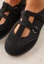 Czarne Tenisówki Sneakeriny z Siateczki z Zapięciem na Rzep Vianate