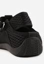 Czarne Tenisówki Sneakeriny z Siateczki z Zapięciem na Rzep Vianate