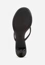 Czarne Minimalistyczne Klapki Japonki na Kaczuszce Saphohsa
