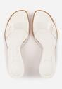 Białe Transparentne Klapki na Kaczuszce Helymna