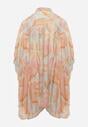 Pomarańczowa Nietoperzowa Koszula z Bawełną o Fasonie Oversize Celista
