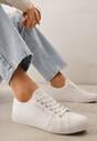 Białe Casualowe Trampki w Stylu Basic Tulipmeadow