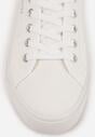 Białe Casualowe Trampki w Stylu Basic Tulipmeadow