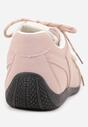 Różowe Sneakersy z Podwójnym Sznurowaniem i Geometrycznymi Wstawkami Adrearah