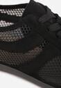 Czarne Siateczkowe Sneakersy w Stylu Tenisówek Adranella