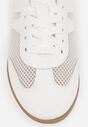 Białe Siateczkowe Sneakersy w Stylu Tenisówek Adranella