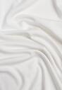 Biała Asymetryczna Bluzka z Wiskozy z Krótkim Rękawem Zdobiona Marszczeniem Undishi