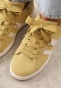Żółte Sneakersy Ozdobione Paskami Dolirenna