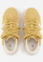 Żółte Sneakersy Ozdobione Paskami Dolirenna