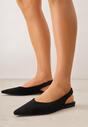 Czarne Balerinki Typu Slingback Diarin