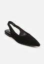 Czarne Balerinki Typu Slingback Diarin
