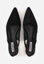 Czarne Balerinki Typu Slingback Diarin