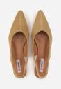 Ciemnobeżowe Balerinki Typu Slingback Diarin