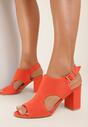 Pomarańczowe Sandały Selalise