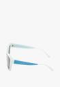 Niebieskie Okulary Przeciwsłoneczne z Ozdobnymi Zausznikami Littes