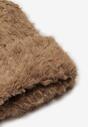 Căciulă Beanie Tricotajă Bej Închis cu Lână Shaarminy