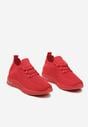 Czerwone Buty Sportowe z Elastyczną Cholewką pod Kostkę Heranna