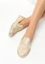 Złote Slip On Victoria