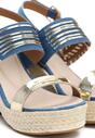 Niebieskie Sandały Wafture