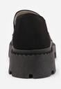 Czarne Wsuwane Mokasyny Vices na Platformie Dionela