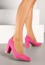 Pantofi cu toc Fucsia