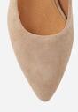 Pantofi cu toc Bej