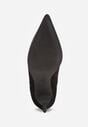Czarne Botki na Szpilce w Klasycznym Stylu z Elastyczną Wstawką Vittania