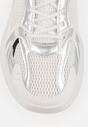Sneakers Natiselle Alb cu argintiu
